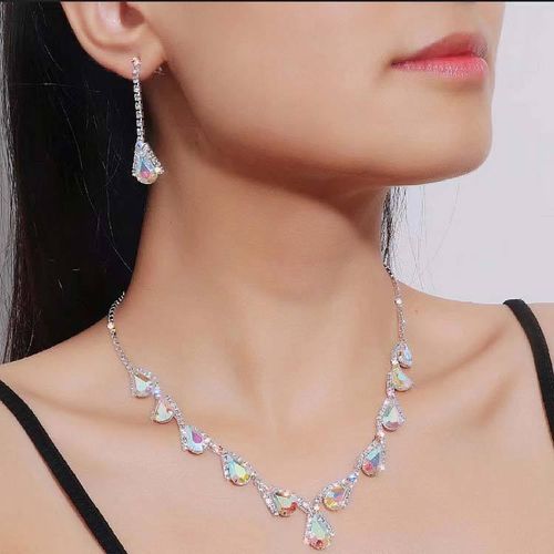 🔥3 Pcs Colorful Rhinestone Luxury jewelry set