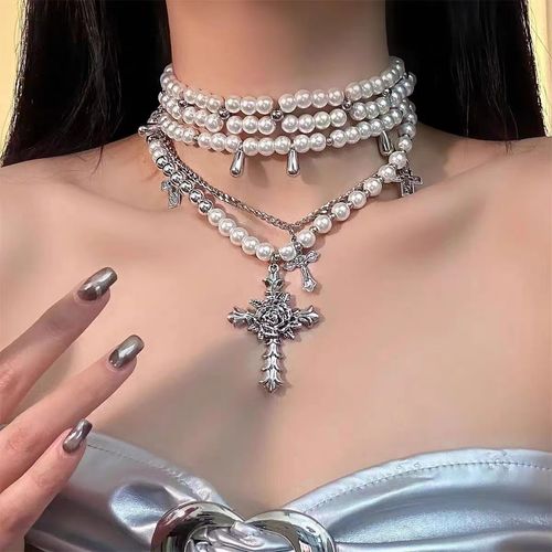 🔥Pearl Cross Necklace