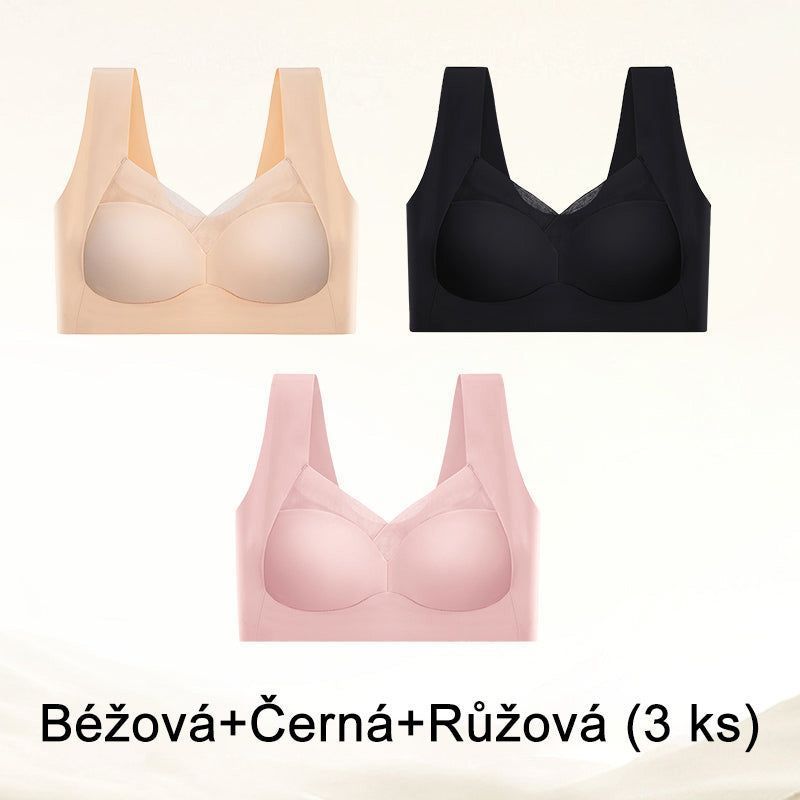 Dámská zimní podprsenka s push-up efektem – teplá, sexy a pohodlná