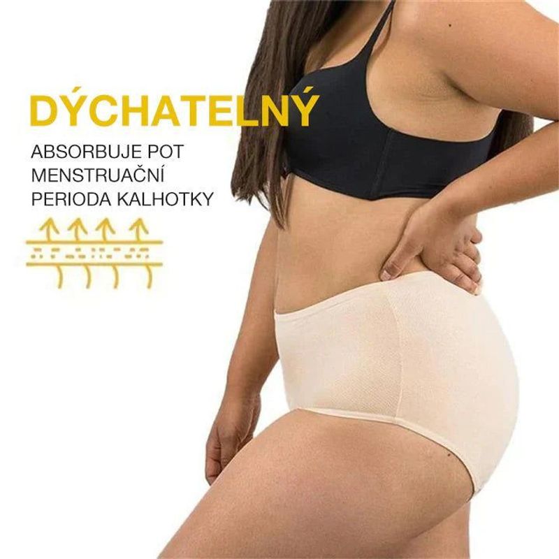 Dámské zimní vysoké kalhotky s ochranou proti úniku – teplé, pohodlné a bezpečné