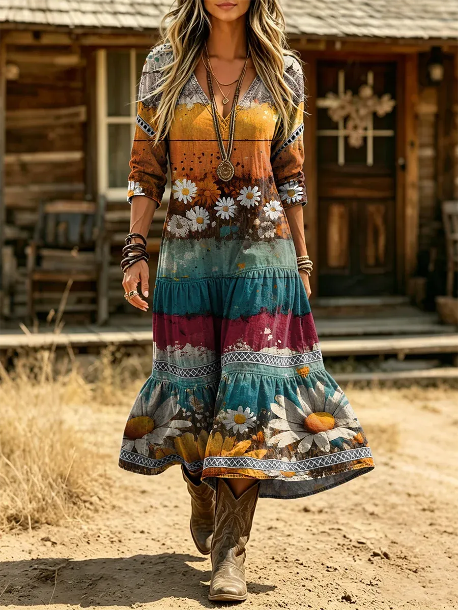 Vintage květinové šaty