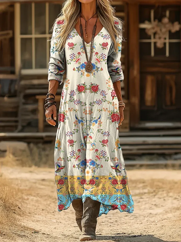 Vintage květinové šaty