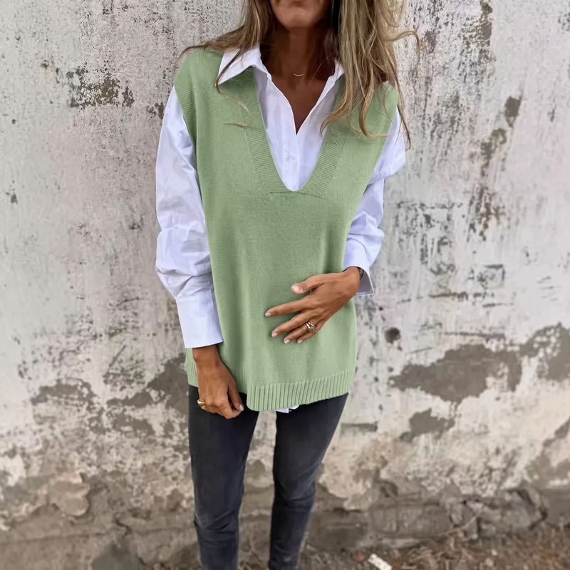 💖 Dámská stylová pletená vesta s ultra měkkým výstřihem do V