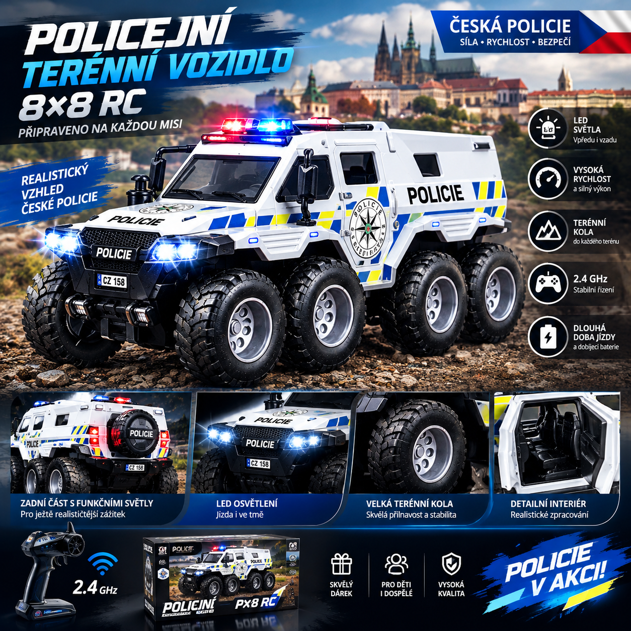 🎁RC Auto pro Děti – Rychlost, Zábava a Vánoční Radost!