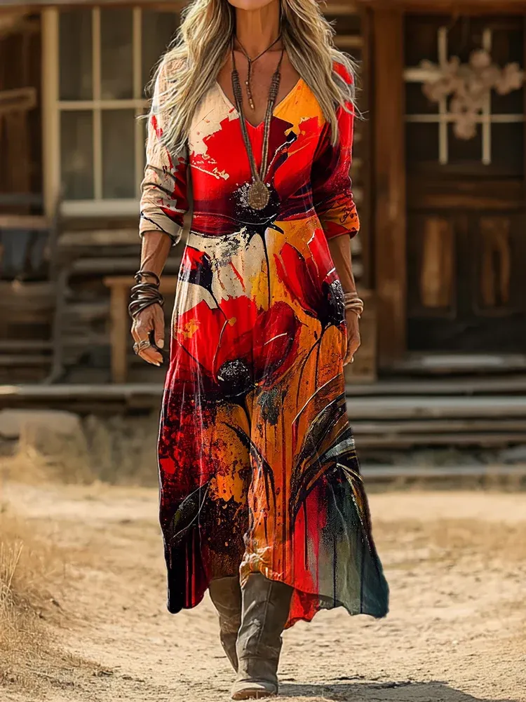 Vintage květinové šaty