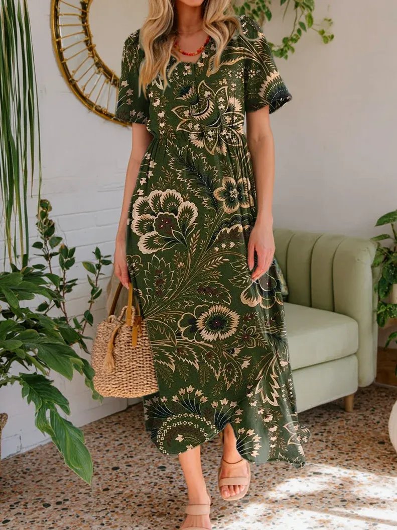 Vintage květinové šaty