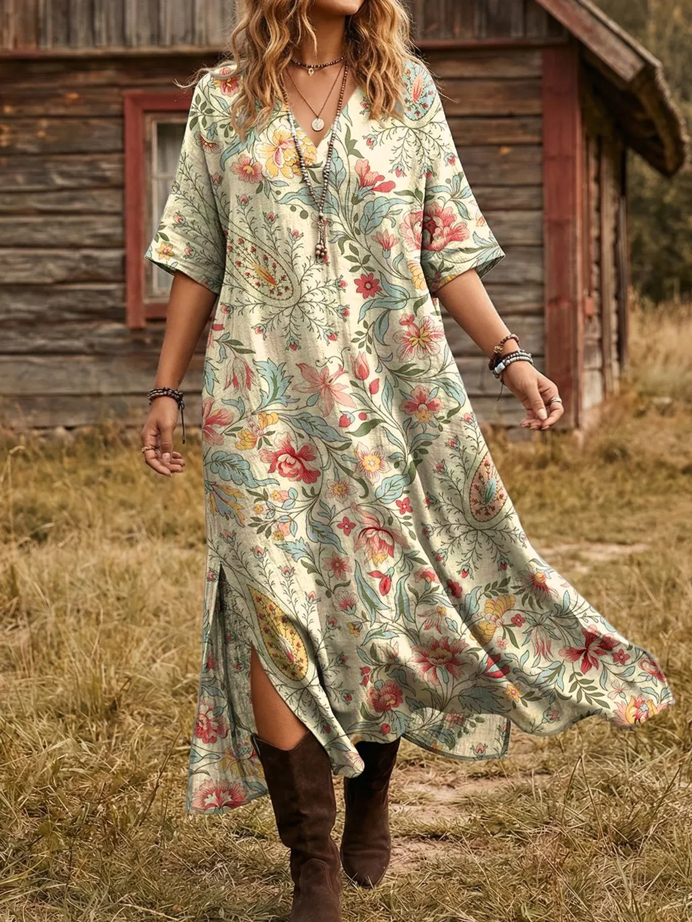 Vintage květinové šaty