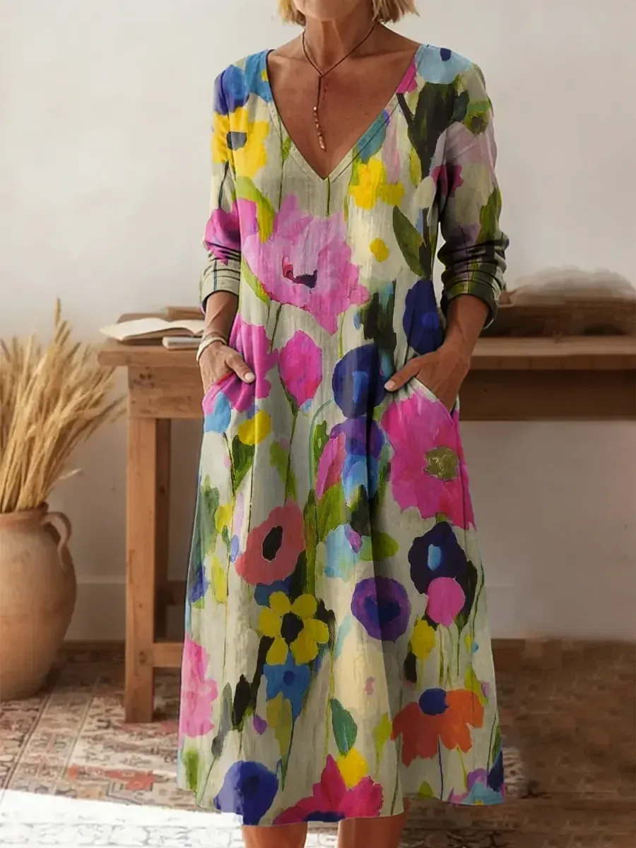 Vintage květinové šaty