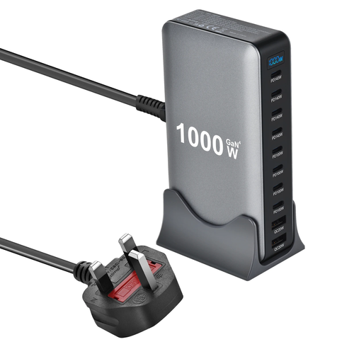 ⚡ 1000W GaN 10-Port Charging Station 140W Single Port Max  The Ultimate  Rescue King