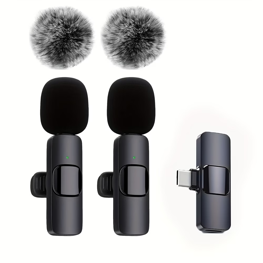 Wireless Lavalier Mic Bluetooth 5.3 3 6H Battery Clear Audio for TikTok Reels Streaming