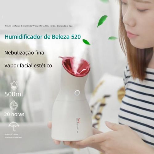 Vaporizador Facial Multifuncional: Hidratação + Aromaterapia + Humidificação + Desinfecção ✨