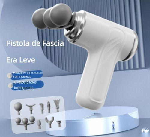 Massageador de Fáscias com Múltiplas Cabeças Intercambiáveis | Massager Profundo para Relaxamento de Ombro, Cintura e Espinha | Massagem por Batida para Todo o Corpo, Portátil para Uso Doméstico 🎒