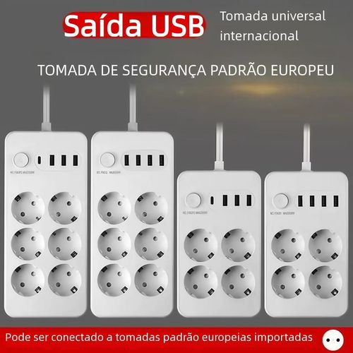 Tomada Inteligente Extensão Padrão Europeu