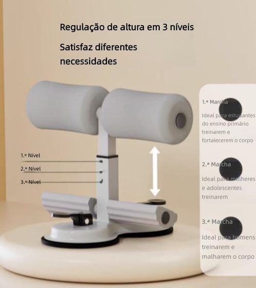 Treinador de Abdómen Multifuncional com Fixador de Pés | Para Perder Barriga e Definir o Corpo 💪