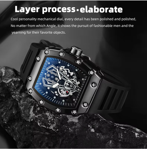 Cool and stylish men's watch, Richard's signature model, waterproof and wear-resistant, embodying high-end status.