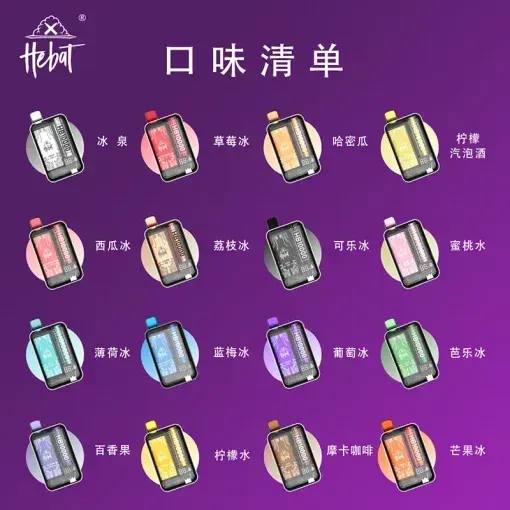 喜貝 Hebat 10000口一次性拋棄式電子煙 口數標示搭配機身結構，大容量與補電設計更實用｜精選規格搭配參考配置建議
