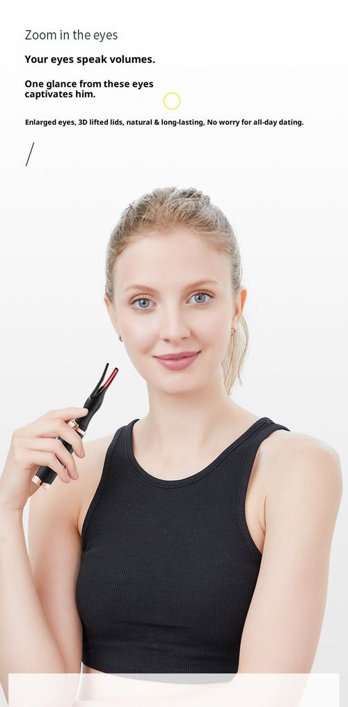 Rechargeable heated eyelash curler creates long‑lasting curled lashes. Safe heating design, easy to use for daily makeup, perfect gift for ladies.