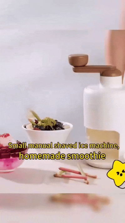 Hand-cranked ice shaver🍦🍧🍨