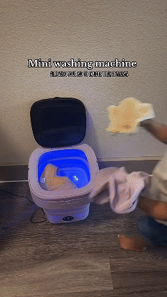 Your Little Laundry Butler mini washing machine 🧦👙👚🛒Upgraded to add upper and lower drains and blue light sterilisation