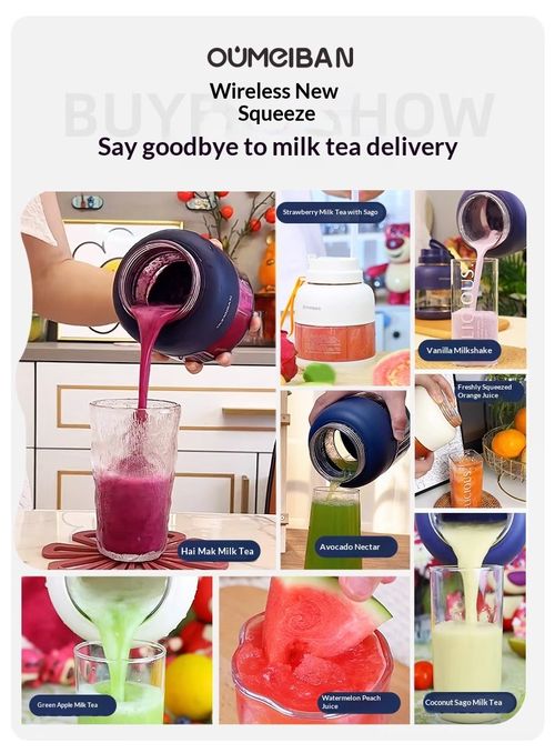 Rechargeable Portable Blender Cup,2‑in‑1 Juicer & Drinking Bottle,Cordless USB Electric Fruit Juicer,Works During Power Cuts,Your Good Health Helper For Daily Home Use