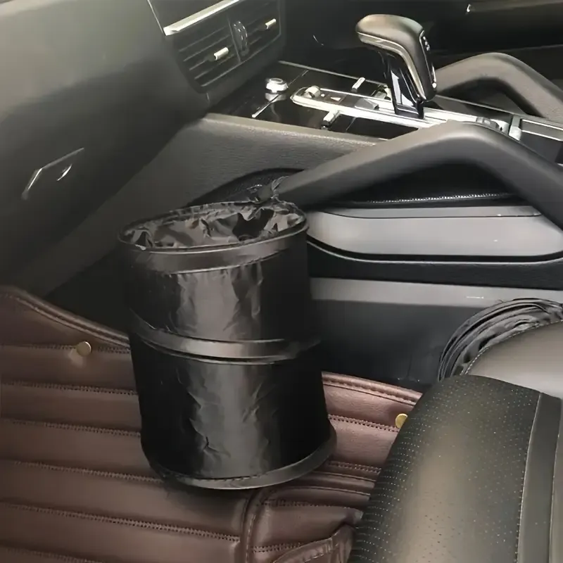 Keep Your Car Clean & Organized with this Collapsible Car Trash Can!