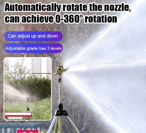 Rotary Garden Irrigation Sprinkler-Tripod Gardening Tools