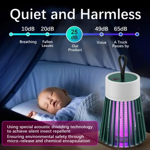 Ultra-Quiet Portable Mosquito Lamp - USB Rechargeable