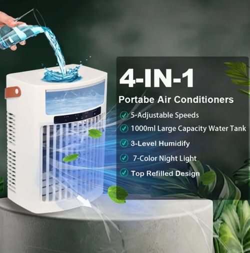 Versatile 4-in-1 Portable Air Conditioner & Humidifier