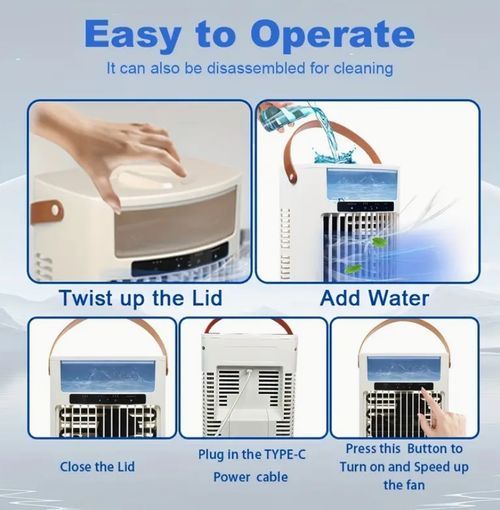 Versatile 4-in-1 Portable Air Conditioner & Humidifier