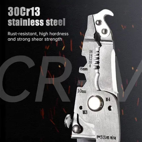 💥Multifunctional Folding Wire Stripper-Professional Electrician
