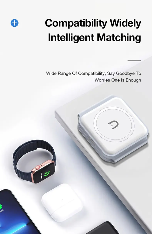EYD 3 IN 1 MagSafe Wireless Charger 15WFoldable Portable Original Charger Fast ChargingFor iPhone iWatch Airpods and Android Pengisiandaya nirkabe