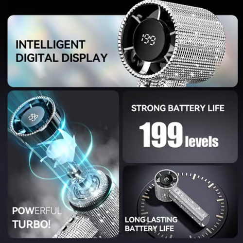 🔥S5 Full Diamond Luxury Craftsmanship Portable Handheld Turbo Fan