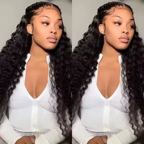 Lace Water Wave Glue-free Human Wig