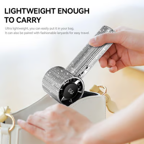 🔥S5 Full Diamond Luxury Craftsmanship Portable Handheld Turbo Fan