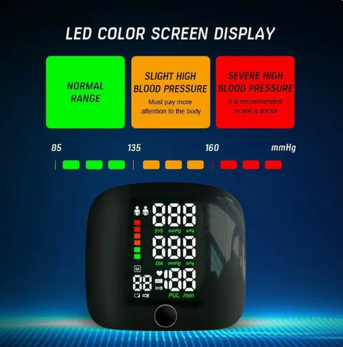 LED screen intelligent voice announcement blood pressure measuring instrument
