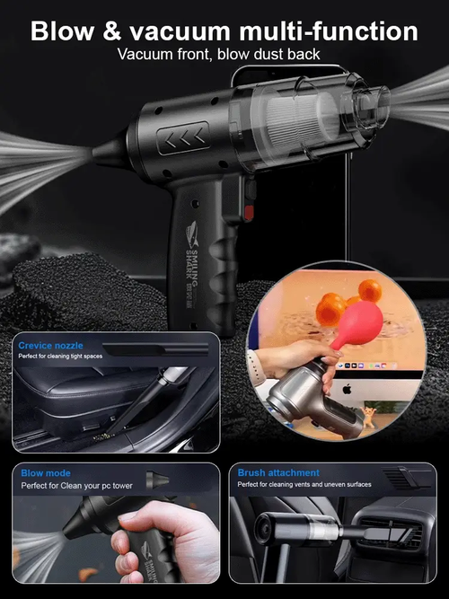 2-in-1 Cordless Vacuum Blower – Washable Filter