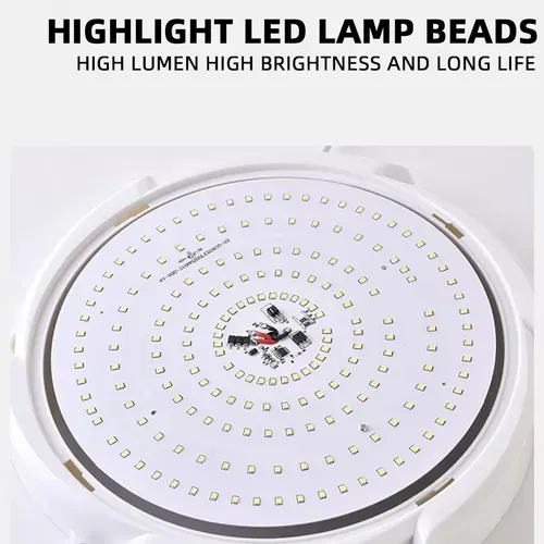 200W LED Solar Ceiling Lamp with High Lumen Brightness Long Life Indoor Rechargeable Remote Control for Living Highlight