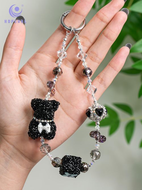 Crystal Diamond Bear Phone Chain