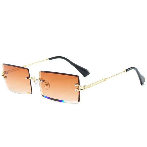 2025  New Sunglasses  Famous Rectangle Rimless Frameless Shades for  Men Women