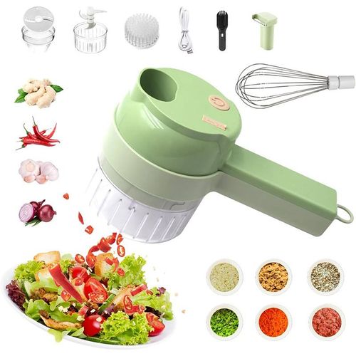 （Limited time 50% off promotion）2025 New Handheld Electric Vegetable Cutter Set Multifunctional Mini Electric Grinder