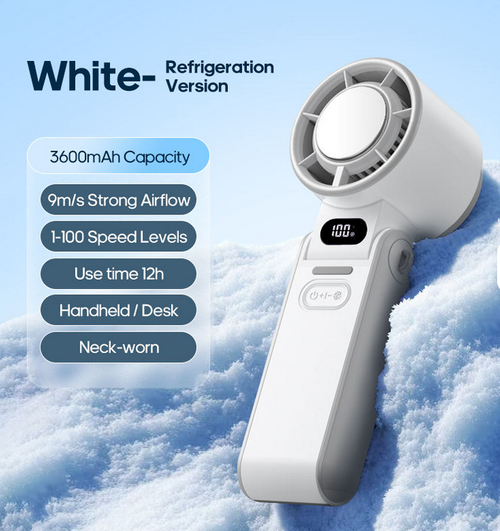 Bargain Hotel Mini Led Cooling Fan Rechargeable Portable Hand Fan