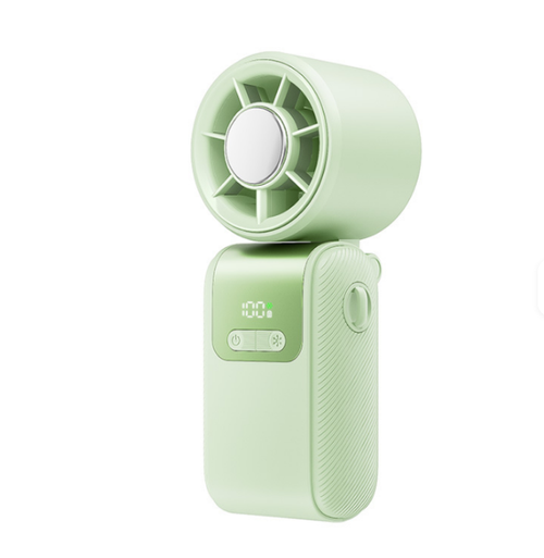 2026 2400mAh Rechargeable Handheld Fan Foldable Ice Cooling Hand Fan 199 Gears High Speed Desktop Fan for Outdoor Travel Camping