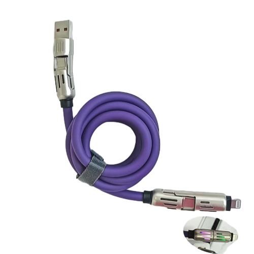 (Selling at a loss! Two for only 300 GHS) Christmas Sale 2025 New Design 4 in 1Micro to Type C to Usb Data Cable （Limited-time 50% off promotion）