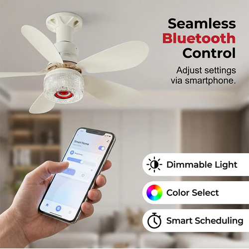 3-in-1 Ceiling Fan with Lightand Bluetooth Speaker