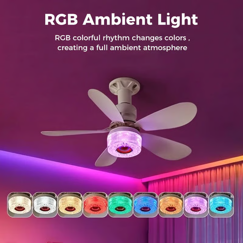 3-in-1 Ceiling Fan with Lightand Bluetooth Speaker