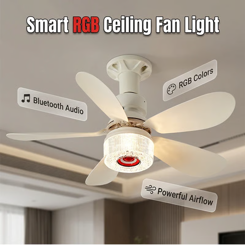 3-in-1 Ceiling Fan with Lightand Bluetooth Speaker