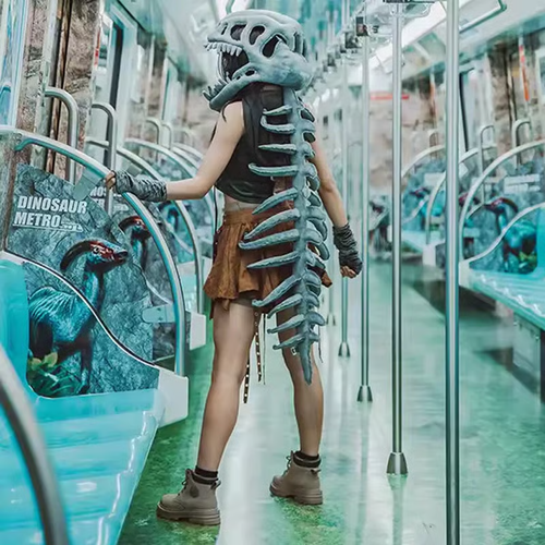 Realistic Dinosaur Skeleton Costume Se