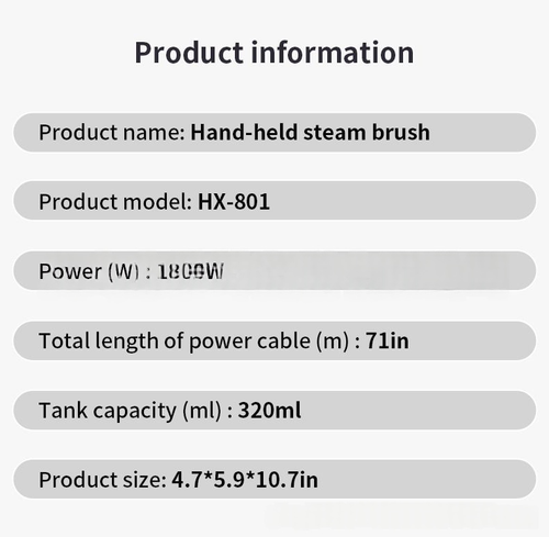 Handheld Garment Steamer
