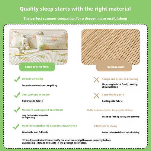 Cooling Latex Mattress Set