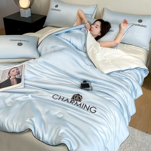 Ice Silk 4pcs Bedding Set